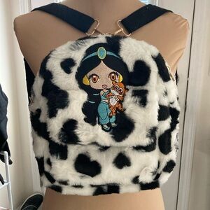 Jasmine from Aladdin mini fuzzy backpack